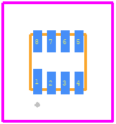 NCP4305DMTTWG - onsemi PCB footprint - Other - Other - WDFN8-aq