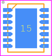 SX8652IWLTRT - SEMTECH PCB footprint - Small Outline No-lead - Small Outline No-lead - SX8652IWLTRT