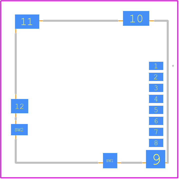 PJS008-2130-0 - Yamaichi PCB footprint - Other - Other - PJS008-2130-0-4