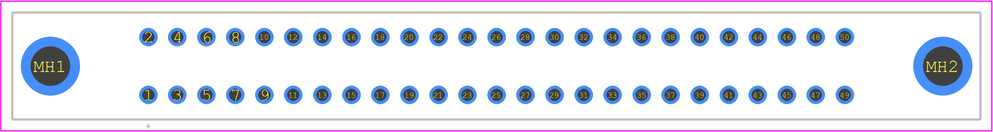 345-050-520-201 - EDAC PCB footprint - Other - Other - 345-050-520-201-2