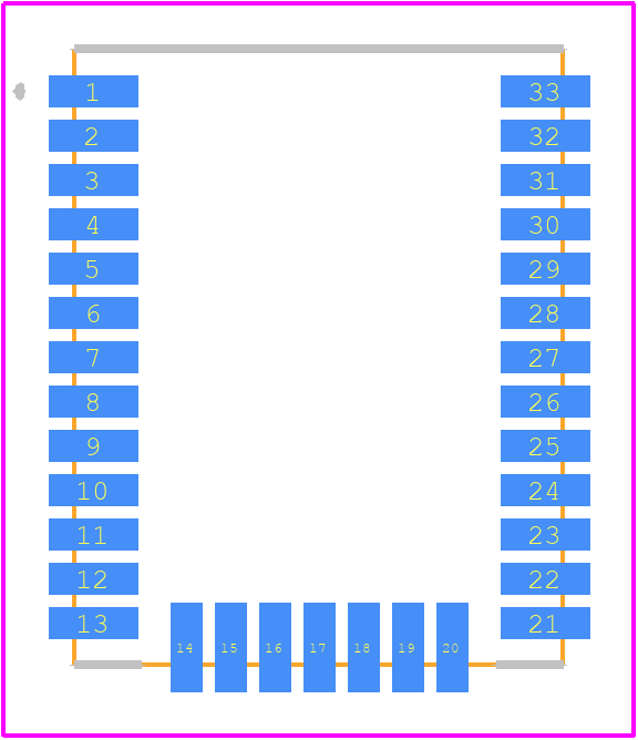 BT121-A-V1 - Silicon Labs PCB footprint - Other - Other - BT121-A-V1-2