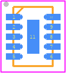 MP6302DD-LF-P - Monolithic Power Systems (MPS) PCB footprint - Small Outline No-lead - Small Outline No-lead - QFN10 (2x3mm)