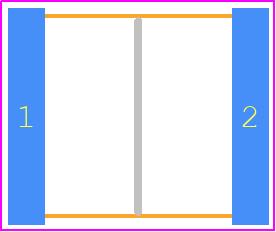 GA355DR7GF472KW01L - Murata Electronics PCB footprint - Capacitor Chip Non-polarised - Capacitor Chip Non-polarised - GA355 L=5.7mm W=5.0mm T=2.0mm