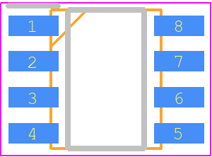 2011658 - LASER COMPONENTS PCB footprint - Small Outline Packages - Small Outline Packages - SO8