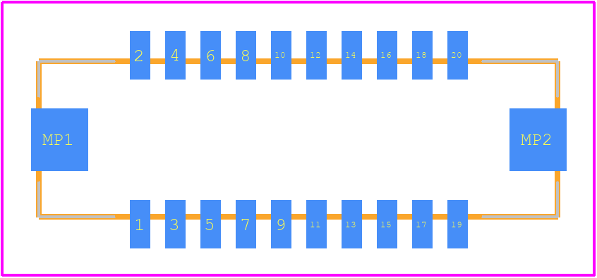 DF13EA-20DP-1.25V(51) - Hirose PCB footprint - Other - Other - DF13EA-20DP-1.25V(51)-1