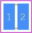 KRL2012E-M-R330-F-T5 - Susumu PCB footprint - Resistor Chip - Resistor Chip - KRL2012 (0805)-1