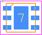 STS21 - Sensirion PCB footprint - Small Outline No-lead - Small Outline No-lead - STS21