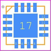 AP3156FVG-7 - Diodes Incorporated PCB footprint - Quad Flat No-Lead - Quad Flat No-Lead - U-QFN4040-16_2024