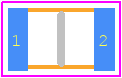 TACR106M010RTA - Kyocera AVX PCB footprint - Capacitor Chip Non-polarised - Capacitor Chip Non-polarised - case code 0805-ren3