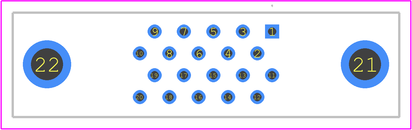 10220-6212PL - 3M PCB footprint - Other - Other - 10220-6212PL-3