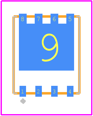 BSC059N04LS G - Infineon PCB footprint - Other - Other - PG-TDSON-8_2