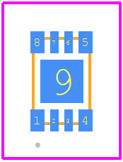 STTS3000B2DN3F - STMicroelectronics PCB footprint - Other - Other - TDFN8