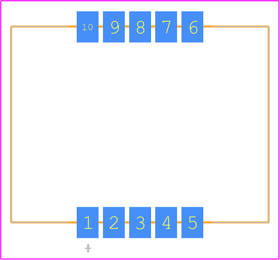 HDSM-543B - Avago Technologies PCB footprint - Other - Other - HDSM-543B-2