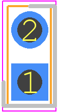 87227-1 - TE Connectivity PCB footprint - Header, Vertical - Header, Vertical - 87227-1