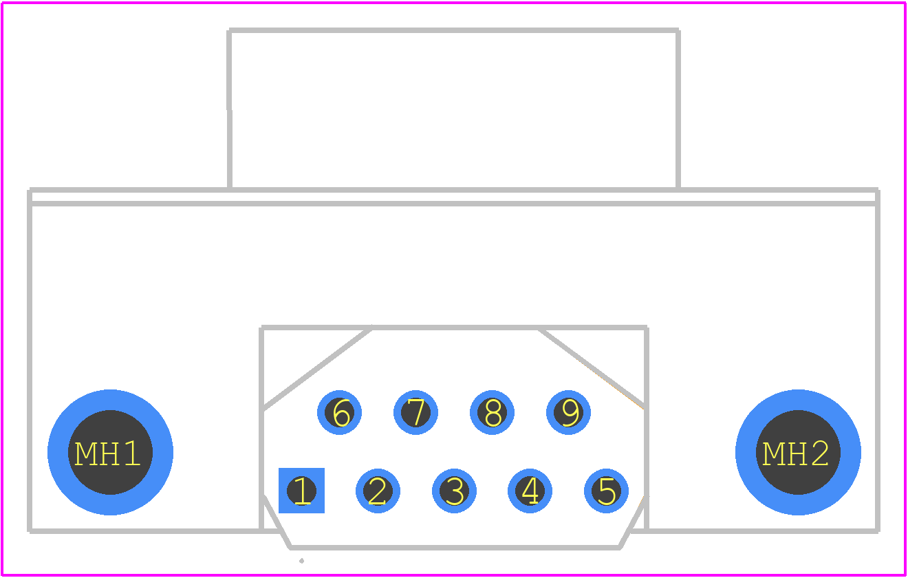 KF22X-E9S-N - Kycon PCB footprint - Other - Other - KF22X-E9S-N-2
