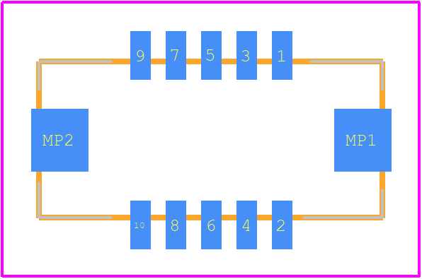 DF13EA-10DP-1.25V(21) - Hirose PCB footprint - Other - Other - DF13EA-10DP-1.25V(21)-2