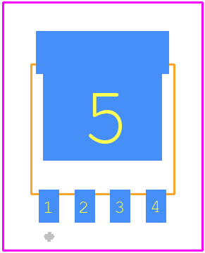 PSMNR51-25YLHX - Nexperia PCB footprint - Other - Other - Package outline LFPAK56E; Power-SO8 (SOT1023)