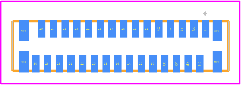 FH12-30S-0.5SVA(54) - Hirose PCB footprint - Other - Other - FH12-30S-0.5SVA(54)-2