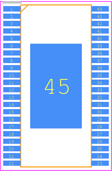 TPA3245DDVR - Texas Instruments PCB footprint - Small Outline Packages - Small Outline Packages - TPA3245DDVR