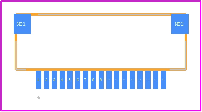 FI-W17P-HFE - JAE PCB footprint - Other - Other - FI-W17P-HFE-3