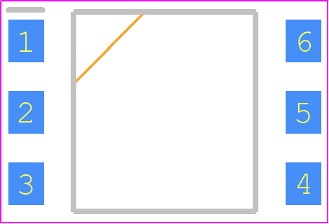 TIL111S1(TB) - Everlight PCB footprint - SOT23 (6-Pin) - SOT23 (6-Pin) - Option S1 Type