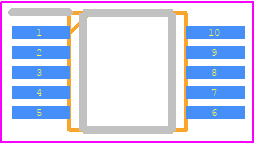 MAX16915AUB+ - Analog Devices PCB footprint - Small Outline Packages - Small Outline Packages - uMAX-10