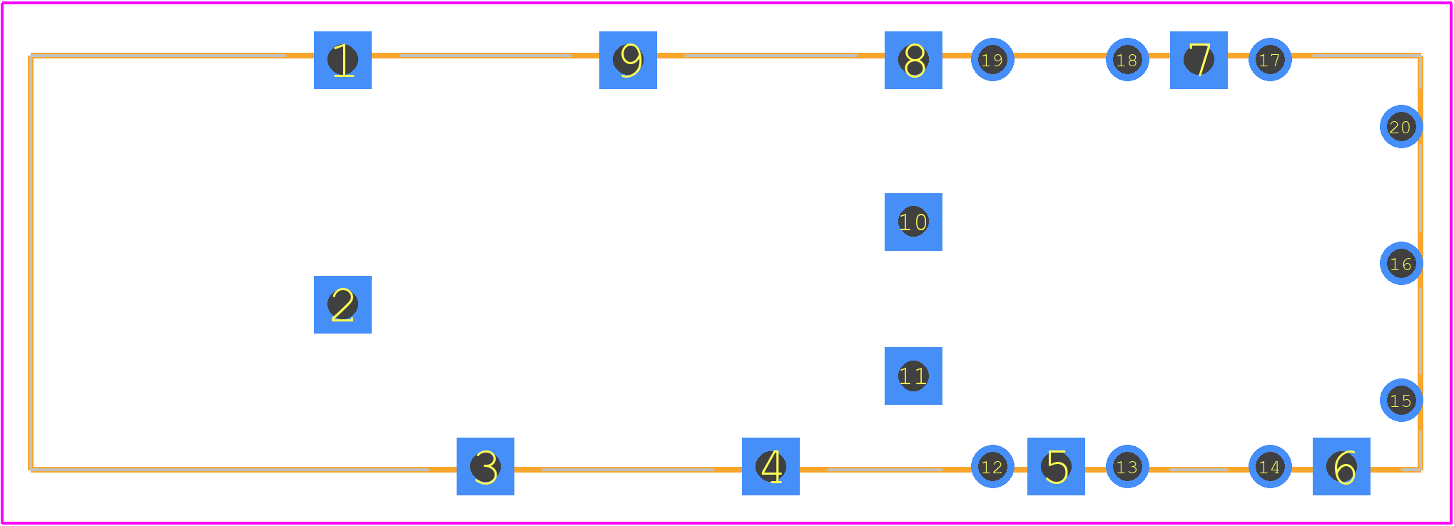 2227302-1 - TE Connectivity PCB footprint - Other - Other - 2227302-1-1