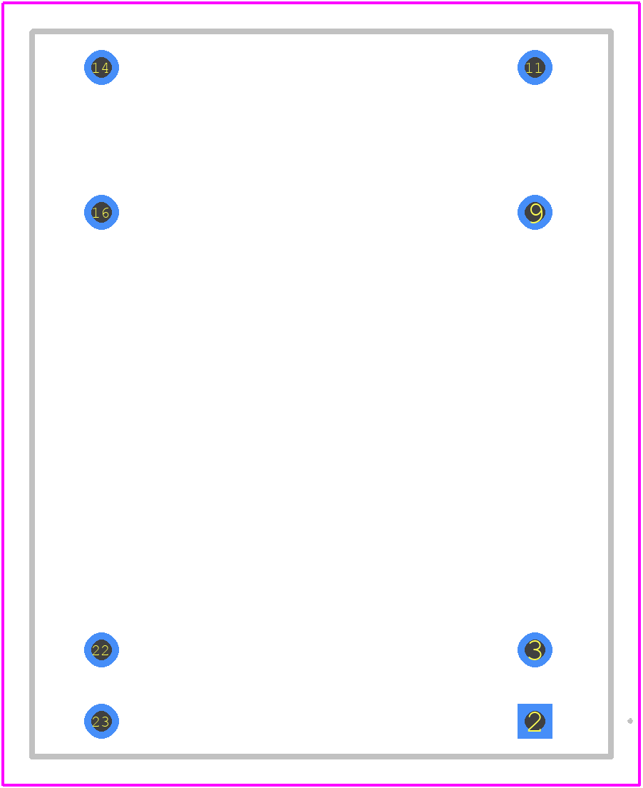 JCA0405D01 - XP POWER PCB footprint - Other - Other - JCA0405D01-2