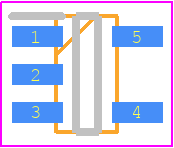 74LVC1G14GV,125 - Nexperia PCB footprint - SOT23 (5-Pin) - SOT23 (5-Pin) - SOT753