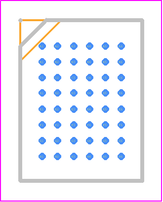 S29GL064N90BFI042 - Infineon PCB footprint - BGA - BGA - VBK048—48-Ball Fine-Pitch Ball Grid Array (BGA) 8.15 mm x 6.15 mm