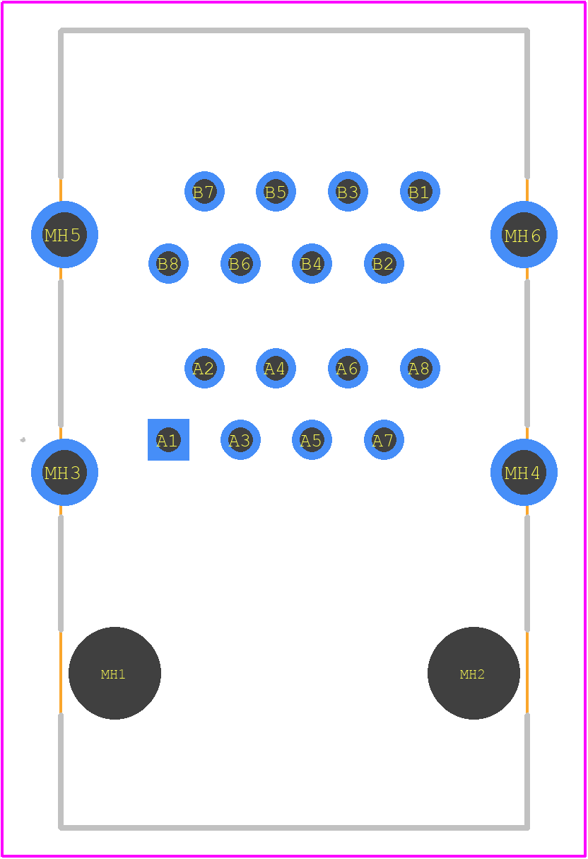 RJSAE-5F80-02 - Amphenol PCB footprint - Other - Other - RJSAE-5F80-02-1