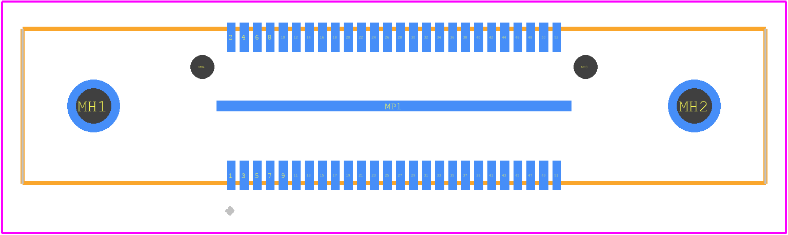 QMS-026-05.75-H-D-A-RT1 - SAMTEC PCB footprint - Other - Other - QMS-026-05.75-H-D-A-RT1-4