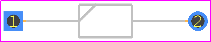 1N4737A-TP - MCC PCB footprint - Diodes, Axial Diameter Horizontal Mounting - Diodes, Axial Diameter Horizontal Mounting - DO-41G