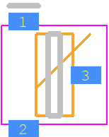 BC807-25,215 - Nexperia PCB footprint - SOT23 (3-Pin) - SOT23 (3-Pin) - BC807-25,215