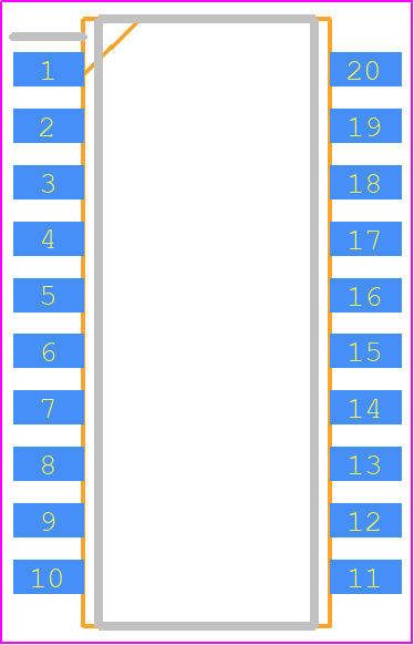 SOMC2003330RGDC - Vishay PCB footprint - Small Outline Packages - Small Outline Packages - SOMC2003330RGDC