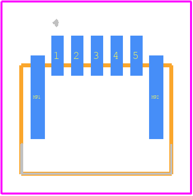 HFW5R-2STE1LF - Amphenol PCB footprint - Other - Other - HFW5R-2STE1LF-3