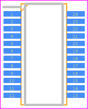 STP16CPS05PTR - STMicroelectronics PCB footprint - Small Outline Packages - Small Outline Packages - QSOP-24