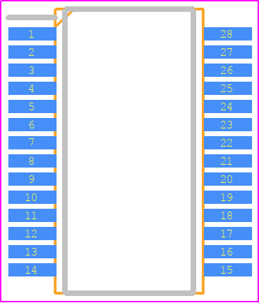 IS31FL3731-SALS2 - Lumissil Microsystems PCB footprint - Small Outline Packages - Small Outline Packages - SSOP_28