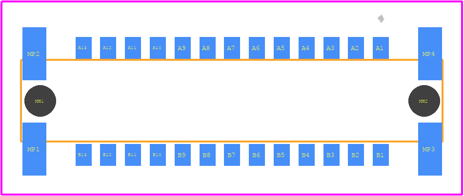 204763 - TE Connectivity PCB footprint - Other - Other - 204763