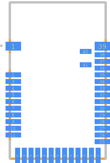 MDBT42Q-512K - Raytac PCB footprint - Other - Other - MDBT42Q