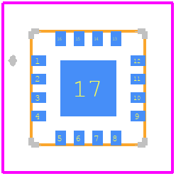 ADXL327BCPZ-RL7 - Analog Devices PCB footprint - Other - Other - ADXL327BCPZ-RL7-1