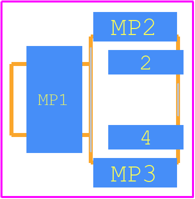 KT11P4SA1M34LFS - C & K COMPONENTS PCB footprint - Other - Other - KT11P4SA1M34LFS-1
