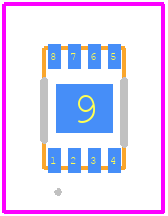 M34E02-FMC6TG - STMicroelectronics PCB footprint - Other - Other - UFDFPN8 (MLP8)_2022