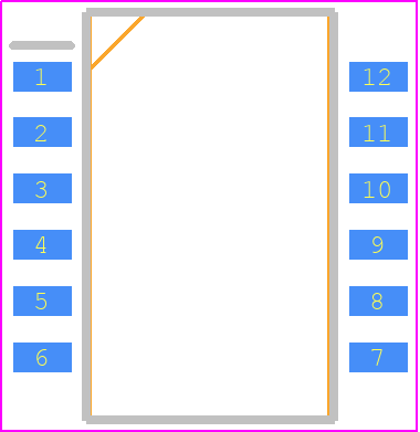 CHS-06TB - Nidec Copal PCB footprint - Small Outline Packages - Small Outline Packages - CHS-06