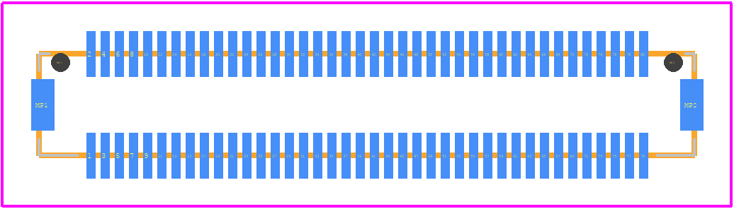 DF12(3.0)-80DS-0.5V(86) - Hirose PCB footprint - Other - Other - DF12(3.0)-80DS-0.5V(86)-2