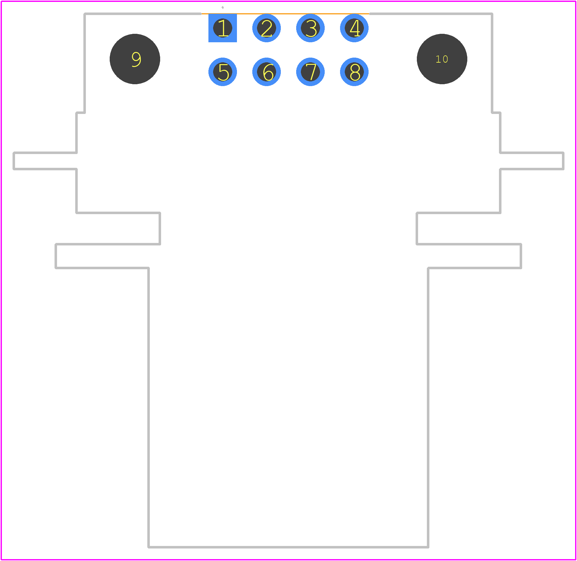 0348300801 - Molex PCB footprint - Other - Other - 0348300801-2