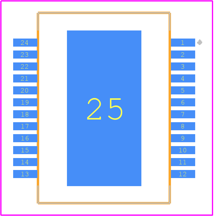 TDA8954TH/N1,118 - NXP PCB footprint - Other - Other - SOT566-3(HSOP24)