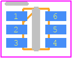 2N7002PS,115 - Nexperia PCB footprint - SOT23 (6-Pin) - SOT23 (6-Pin) - SOT363