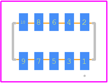 CLP-105-02-F-D - SAMTEC PCB footprint - Other - Other - CLP-105-02-F-D-2