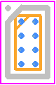 SN74LVC2G00YZPR - Texas Instruments PCB footprint - BGA - BGA - YZP0008 DSBGA - 0.5 mm max height